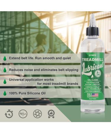 Silicone Treadmill Belt Lubricant Oil- 100% Non-Toxic and Odorless Silicone Oil Treadmill Lube- The Ultimate & Easy to Apply Treadmill Belt Lubricant With Precision Screw Cap - Prolongs Belt Life - Best Lubricant for Most Treadmill Brands - Buy Online on GoSupps.com