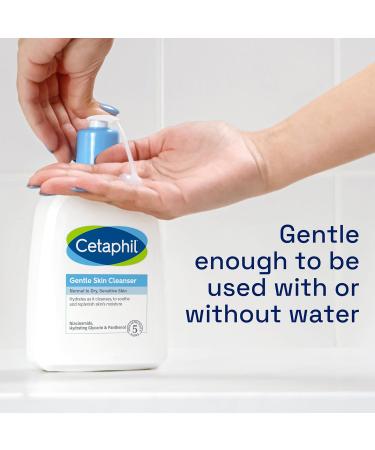 Cetaphil Gentle Skin Cleanser Travel-Size 118ml Soap-Free Face & Body Wash Hydrates Dry Normal & Sensitive Skin With Niacinamide Vegan Friendly 118 ml - Buy Online on GoSupps.com