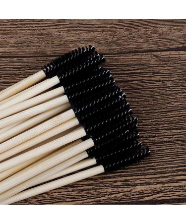 LIDEBLUE 100pcs Disposable Mascara Wands Disposable Mascara Wand Spoolies with Wooden Handle Eye Lash Brush for Eyelash Extension Makeup Applicators Kits - Buy Online on GoSupps.com