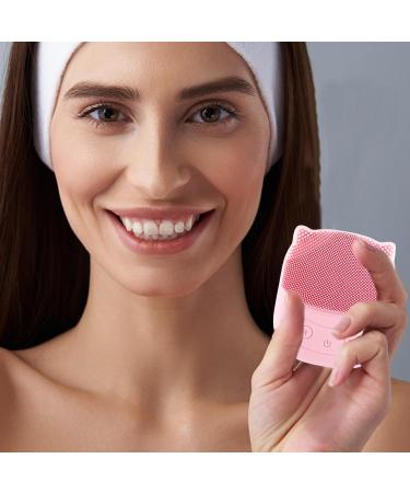 Jomewory Silicone Face Scrubber Penguin Shape Electric Facial Cleansing Brush - Rechargeable Face Wash Brush Waterproof Face Exfoliator for Deep Cleaning Skin Pink - Buy Online on GoSupps.com