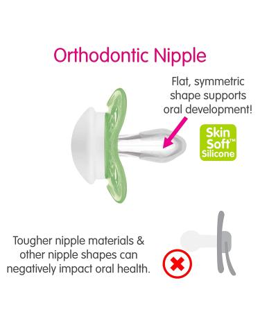MAM Original Baby Pacifier | Nipple Shape for Healthy Oral Development | Sterilizer Case | Girl Attitude 0-6 (Pack of 2) - Buy Online on GoSupps.com