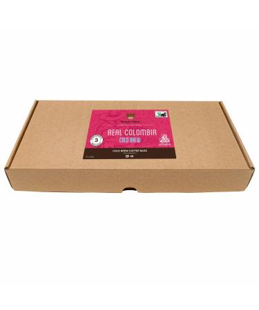 Cold Brew Coffee 500g - Colombia - 10 x 50g Single Serve Ground Coffee Bags For Cold Brew Coffee Makers - 50g Makes 750ml Cold Brew Coffee - Brown Bear Real Colombia Cold Brew Coffee - Buy Online on GoSupps.com