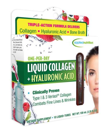 appliednutrition Liquid Collagen +  Hyaluronic Acid 10 Liquid-Tubes 10 ml Each