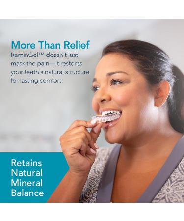 ReminGel Hydroxyapatite Tooth Remineralization Gel - Strengthen Enamel Repair Teeth & Reduce Sensitivity - Fluoride-Free Remineralizing Treatment for Tooth Decay Prevention - Buy Online on GoSupps.com
