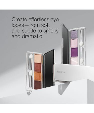 Clinique All About Shadow Quad Long Lasting Crease Fade Resistant Safe For Sensitive Eyes - AD Morning Java - Shimmer - Buy Online on GoSupps.com