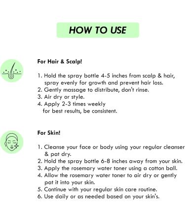 Aromatique Rosemary Water for Hair Growth Hydrosol/Toner/Mist for Skin Brightening 600ml - Buy Online on GoSupps.com