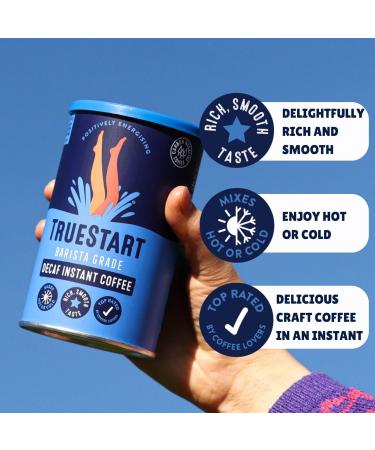TRUESTART Barista Grade Instant Coffee - Decaf - Pack of 2 - 100g - Buy Online on GoSupps.com