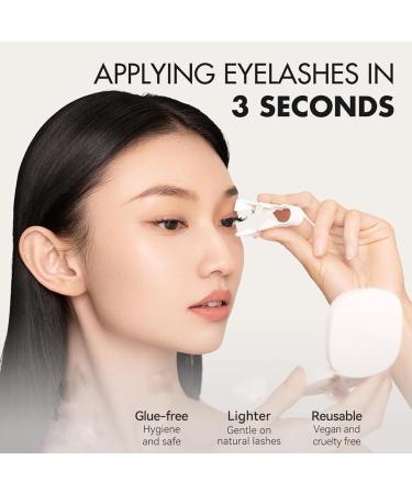 Dalarey Magnetic Lashes kit Reusable double Magnetic Lashes Without Eyeliner No Glue Liner Waterproof Safe Easy to Wear for Essential Commuter Makeup (2 Pairs Natural) - Buy Online on GoSupps.com