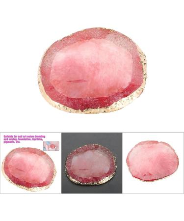 Resin Nail Art Palette Nail Polish Cosmetics Palette Gold Edge Paint Mixing Board Paint Painting Color Plate Nail DIY Tool(red) - Buy Online on GoSupps.com