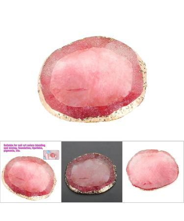 Resin Nail Art Palette - Mixed Color Gel Display Board with Golden Edge (Rose Red) | International Shipping - Buy Online on GoSupps.com