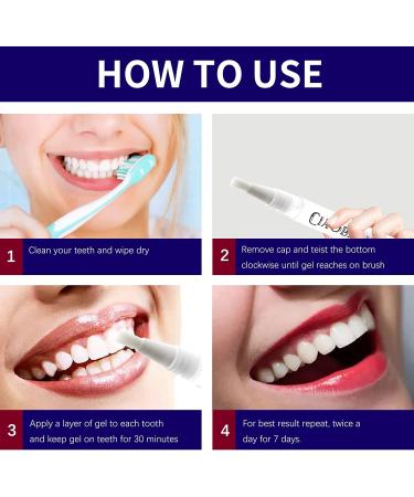 Teeth Whitening Pen 4 Pack - Visibly Whiter Teeth in 1 Week | Vanilla Mint | 70+ Uses | No Sensitivity - Buy Online on GoSupps.com