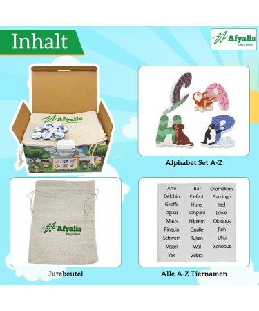 Wooden Alphabet Letters Set for Children's Room | A-Z Door Letters | Educational Name Tags & Toys | Perfect Gift for Kids - Buy Online on GoSupps.com