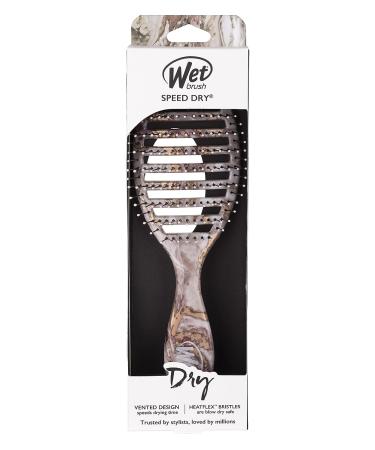Metallic Marble Bronze Wet Brush Speed Dry Hair Brush - Vented Design with HeatFlex Bristles, Ergonomic Handle - Pain-Free Hair Detangling - Buy Online on GoSupps.com