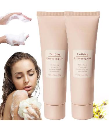 Purifying Cream, Purifying Exfoliating Gel, Exfoliating Body Scrub, Deep Cleansing Moisturizing Scrub for All Skin Types