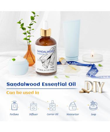 HIQILI 30ML Sandalwood Essential Oil & 30ML Cherry Blossom Fragrance Oil for DIY Diffuser - Buy Online on GoSupps.com