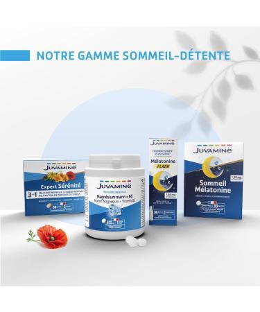 JUVAMINE - Marine Magnesium 300mg + Vitamin B6 - Fatigue - Stress - Nervous Balance - Well-being - Nervous System - 4 Month Format - 120 Tablets - Made in France - Buy Online on GoSupps.com