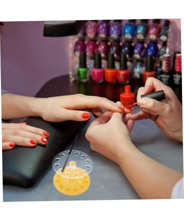 Healeved 1pc Penholder Nail Brush Holder Pen Rest Stand Manicure Pen Storage Stand Manicure Brush Holder Pen Holder for Salon Leopard Hair Nets Manicure Pen Rest Acrylic Crystal Pen Round - Buy Online on GoSupps.com