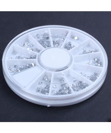 ecaqlin 3000 Pcs Crystal Glitter Rhinestone Nail Art Tips Decoration 2mm+Wheel Beauty - Buy Online on GoSupps.com