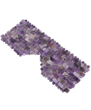 Amethyst Jadestone Eye Relax Mask - Natural Face Massager for Dark Circle Reduction - Buy Online on GoSupps.com