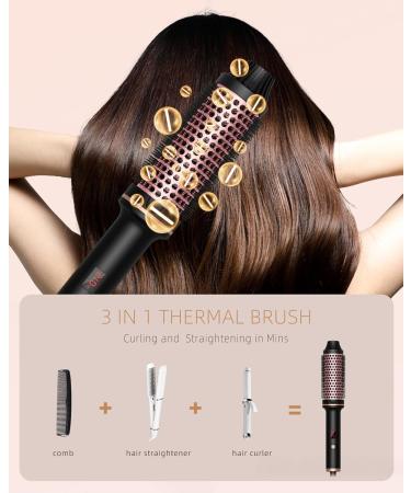 1.5 Inch Volumizing Ceramic Tourmaline Ionic Curling Iron - Dual Voltage 10 Temp Settings LCD Display | Perfect for Travel - Buy Online on GoSupps.com