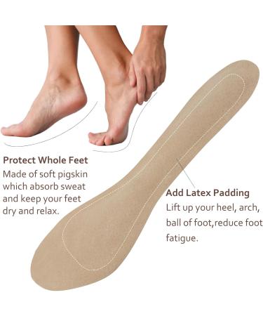 Buy Pigskin Non-Slip High Heel Cushion Inserts - 2 Pairs for Women (Sizes 5-8) - Arch Support & Pain Relief for Dress Shoes Flats Boots & Sandals - Buy Online on GoSupps.com