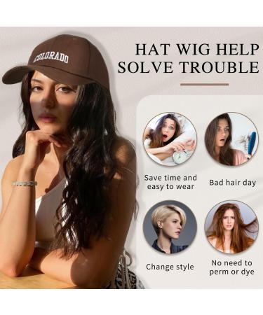 Women's AISI BEAUTY Hat Wig with Synthetic Long Wavy Hair - Adjustable Baseball Cap with Hair Extensions - Buy Online on GoSupps.com
