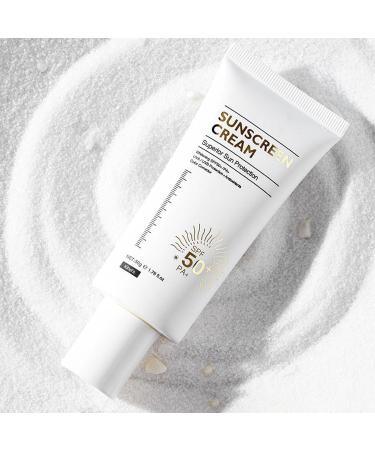 Facial Sun Protection Cream | Travel Skincare Sun Cream | Lightweight Face Sun Lotion Sunscreen for Beach Volleyball Face Sunblock Suitable Use for Camping Beach Face - Buy Online on GoSupps.com