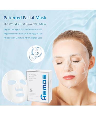 Biokeratin Deep-Layer Mask - Repair Damaged Skin & Promote Cell Growth | Collagen Face Mask for All Skin Types (5 Pcs - Buy Online on GoSupps.com