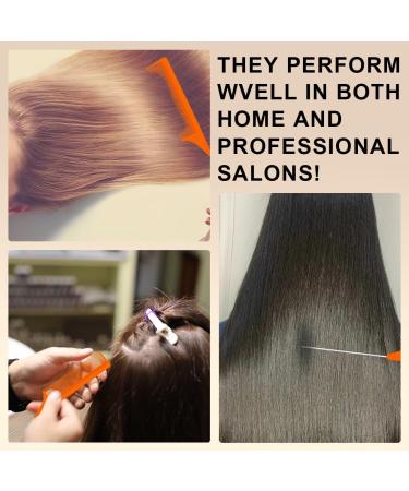 3-Piece Hair Comb Set - Metal Combs for Hair Styling and Back Combing - Orange - Buy Online on GoSupps.com