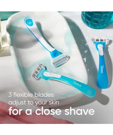 Gillette Venus Oceana Women's Disposable Razor - 3 Razors (Pack of 1) - Buy Online on GoSupps.com