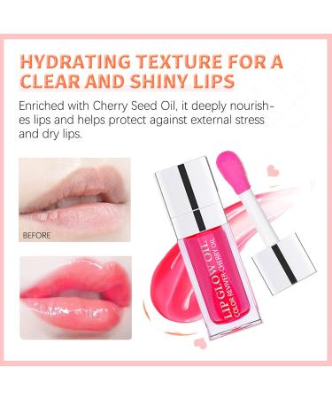 Hydrating Moisturizing Lip Glow Oil Long Lasting Plumping Transparent Toot Balm/ Gloss for Lip Care and Dry Lips CHERRY Plumping 6 ml (Pack of 1) - Buy Online on GoSupps.com
