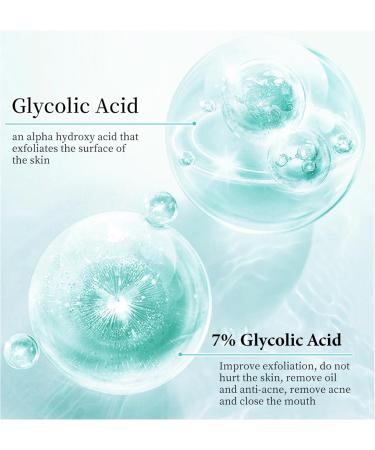 Glycolic Acid 7% Toning Solution 240ml Face Serum for Blemishes and Acne Skincare Hyaluronic Acid Glycolic Serum Hydrates and Reduces Skin Blemishes - Buy Online on GoSupps.com