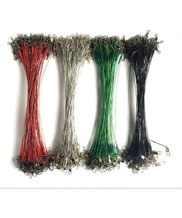 Piscorush 50 Fishing Wire Leaders - Nylon Coated Stainless Steel 25cm - Premium Fishing Accessories (50 Pack) - Perfect for International Shipping - Buy Online on GoSupps.com