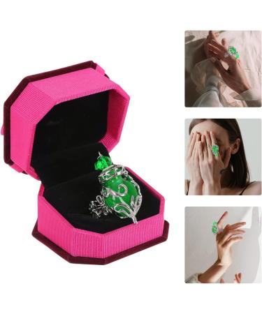 Beaupretty Aroma Ring Box Set for Women | Exaggerate Decorative Diffuser Rings - Green - 4x3cm - Buy Online on GoSupps.com