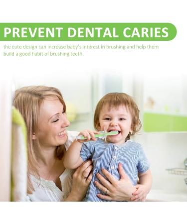 Silicone Infant Toothbrush | BPA-Free | Safe for 6-36 Months | Soft Bristles | Choke Protection | First Teeth Care | Toddler Suction Cup (Green) - Buy Online on GoSupps.com