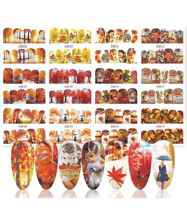 dijiusidy Nails Stickers Fashion Maple Leaf Pumpkin Decals Manicure Tools Sliders Decor Adhesive Fruit Elements Decorations 516 BN505 BN505 516 - Buy Online on GoSupps.com