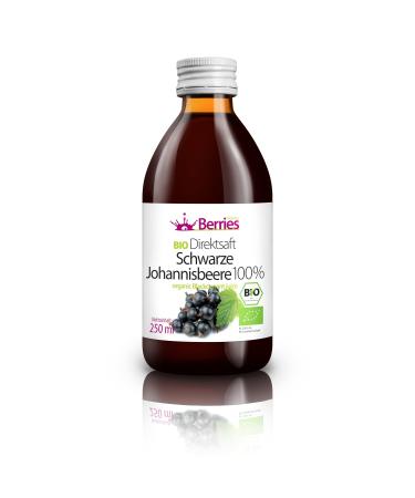 Berries polska organic juice pressed directly from organic fruit cold -pressed - without dyes without sugar without GMO without preservatives - vegan vegetarian - black currant - 250ml black currant 250 ml (1 Pack)
