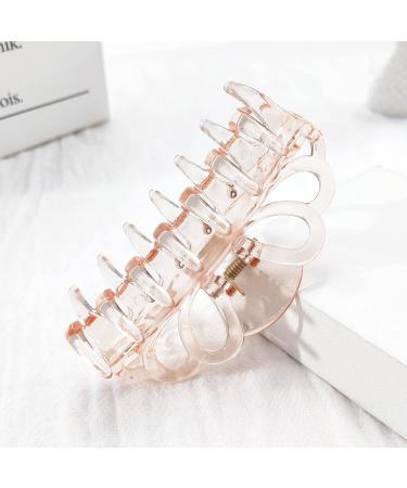 Clear Hair Claw Clips 3.5 Inch - Strong Hold Jaw Clip for Thick Thin Hair - 4 Pack - Buy Online on GoSupps.com