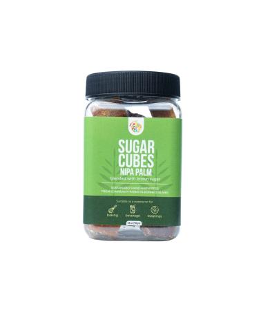 Nipa Palm Sugar Cubes, Natural Sweetener Alternative to Thai Coconut Sugar, Non-GMO Vegan Sugar, Gluten-Free, With Lower Glycemic Index Than White Sugar, No Preservatives, 8.8 oz (250 grams) - Natharvest
