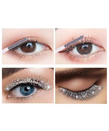 2 Pack Diamond Glitter Colored Mascara for Sparkling Eyes - Perfect for Stage, Party, Wedding, Music Festival | Long-Lasting Makeup - Buy Online on GoSupps.com