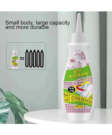 Laundry Stain Removers Spray and Wash Stain Remover Large Capacity 120ml Grease and Blood Stain Remover for Clothes Stain Remover for Fabric Hats Oil Red Wine Ink Armpit Frifer - Buy Online on GoSupps.com