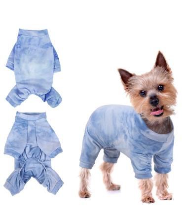 One divider for dogs sweater cotton with legs Puppy Overall Jacken Pet Pajamas Pajamas Dog Jacket Windproof Dog coat warm for small medium dog (blue XS) XS A-blue