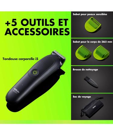 Gillette Labs Body + Intimate Tondeuse Homme i5 Tondeuse Corps Et Zone Intime Etanche Dot e De La Technologie SkinFirst Coffret Homme Avec 3 Sabots Dont Un Pour Peau Sensible - Buy Online on GoSupps.com