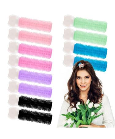 12PCS Volumizing Hair Root Clips  Velcro Hair Clips for Volume  Volume Clips for Roots  Volumizing Roller Clips for Hair  Instant Hair Volumizing Clips for Women Girls (Assorted Color)