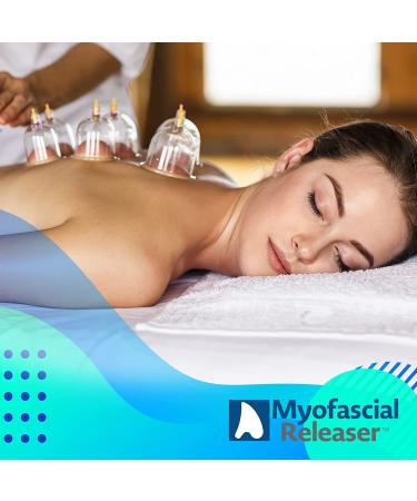 Myofascial Releaser Professional Cupping Therapy Set - 18 Multi-Sized Vacuum Cups with Hand Pumps and Cupping Book - Ideal for Massage Therapists - Buy Online on GoSupps.com