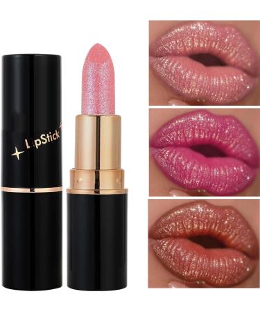  G n rique Diamond Glitter Lipstick Metallic Pearlescent Lipstick Metallic Lipstick For Women Moisturizing Formula Long Lasting Waterproof And Smudge-Free (#01) - Buy Online on GoSupps.com
