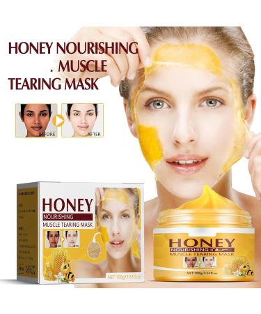 Rejuvenating Honey Tear-Off Mask Honey Nourishing Muscle Tearing Mask Honey Peel-Off Mask Rejuvenating Deeply Cleans Moisturizing Mask Anti-Aging Peel-Off Mask To Reduce Winkles - Buy Online on GoSupps.com