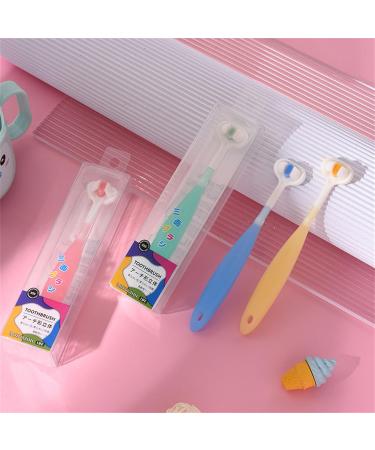 3D Three-Sided Toothbrush for Children - Soft Hair Tongue Scraper Perfect for School & Outdoor Activities - Buy Online on GoSupps.com
