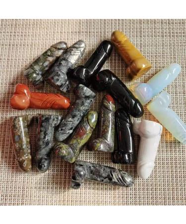 Hand-Carved Men's Natural Quartz Stones - Unique Plum Gift 2 Inch Size - Buy Online on GoSupps.com