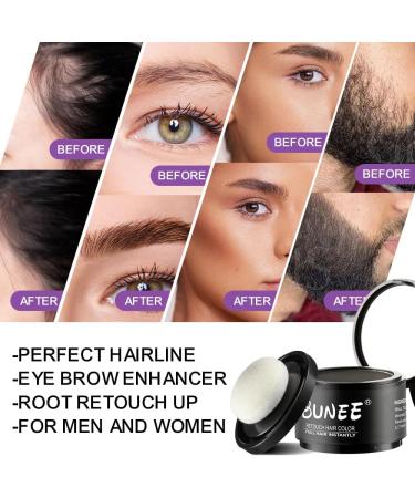 Volumizing powder concealing and correcting touch-up for smoothing hair beard and eyebrows covering and hiding regrowth anti-thinning for men and women pocket-sized 4g (dark navy) - Buy Online on GoSupps.com